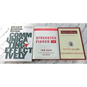 Lot of 3 - Inspiration / Self-Help Books - Authors: Rath, Albom, Harvard